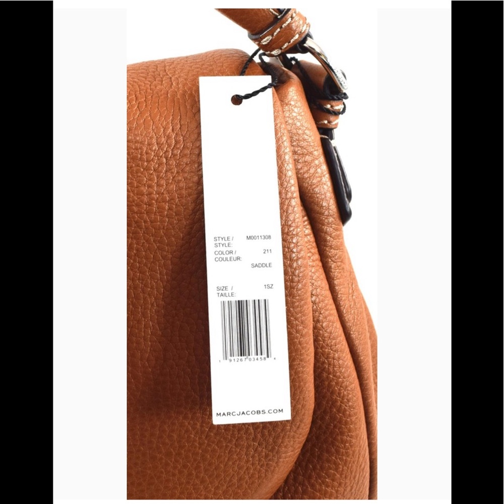 NWT MARC JACOBS Tan Pebble Leather Shoulder Bag / Purse - Picture 7 of 8
